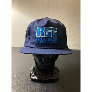 VINTAGE RGC TRUE BLUE HYDRAULIC TOOLS TRUCKER HAT ADJUSTABLE USA PARK AVENUE